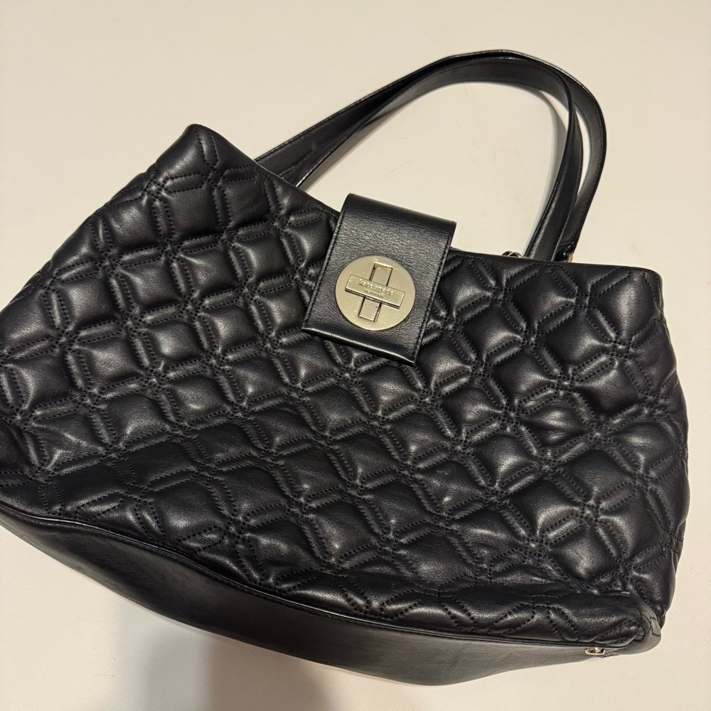 Kate Spade Elena Astor Court Black Quilted shoulder bag
